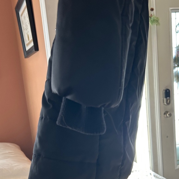 Oxygen Black Winter Coat with Faux Fur Hood - Picture 12 of 15